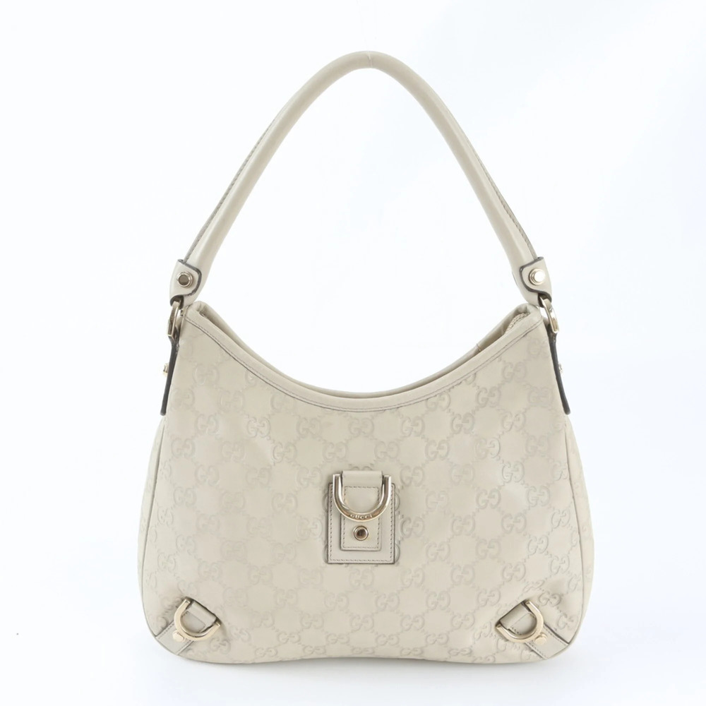 Gucci Guccissima Abbey 130738 Leather Shoulder Bag, Handbag, Brand Name, Women's